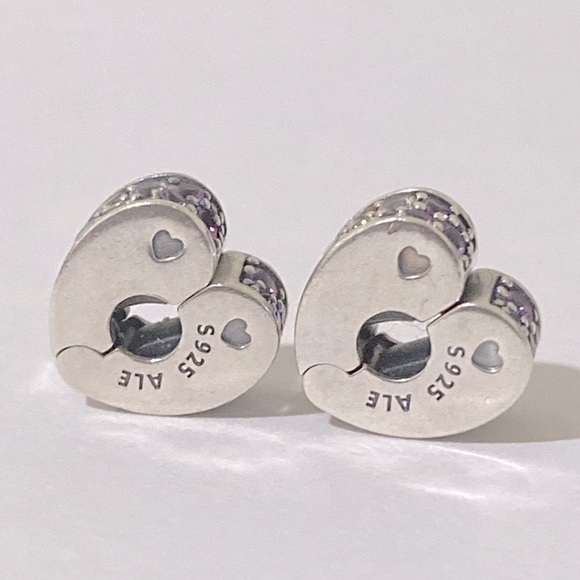 New Pandora Silver 925ALE Arcs of Love Multi color - Picture 3 of 5